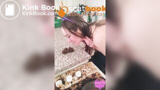 kitchen counter pooping