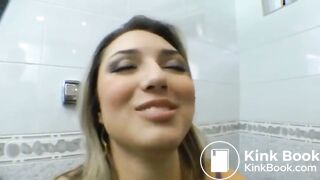 Brazilian girl pooping and farting with friend