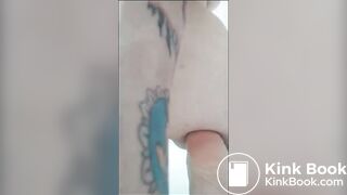 Hot girl shitting many times