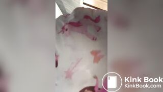 Girlfriend diaper messing :3