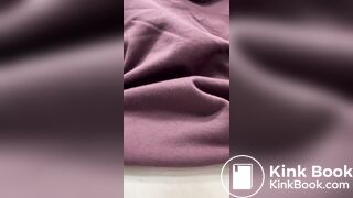 slim girl taking soft poop standing