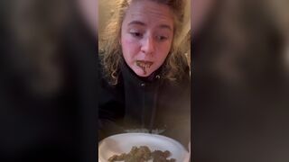 bored girl chews shit stg.2