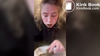 bored girl chews shit stg.2