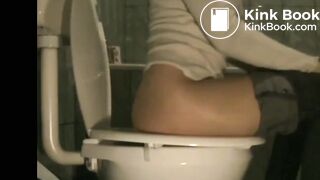 Girl has diarrhea on toilet - video 13