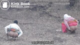 Two Indian aunty shitting