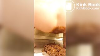 naughty milf unloads a gooey shit load into her panties