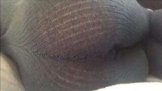 Knitted body suit poop