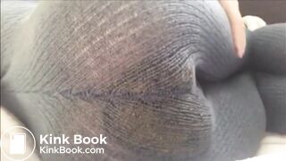 Knitted body suit poop