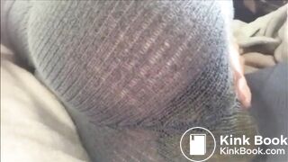 Knitted body suit poop