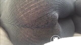 Knitted body suit poop