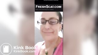 Tattooed and pierced public shit