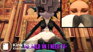 Midna uses Zelda as her throne