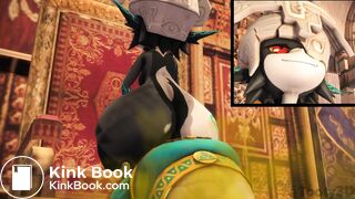 Midna uses Zelda as her throne