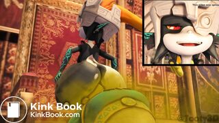 Midna uses Zelda as her throne