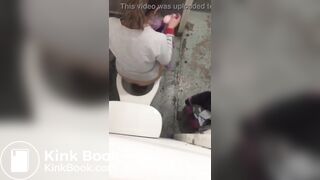 Girls pooping on public toilet compilation - video 2