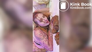 sexy bbw lays next to her big tasty turd & seduces you