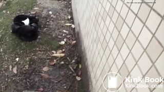 Beautiful Japanese girl poop so much outside