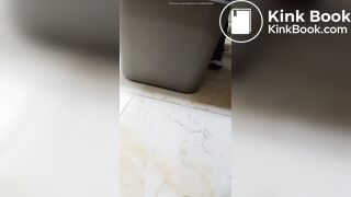 Girls pooping in center Two girls enter a shopping mall