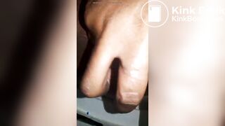 She takes the shit out of the asshole with her finger