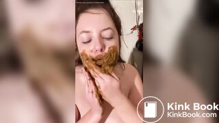 teen eats shit