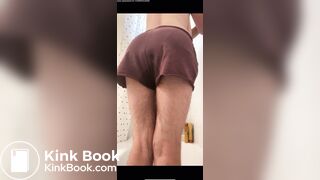 Super hairy girls shits herself