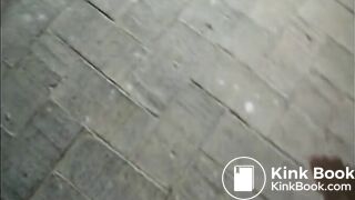 Walking and shitting outdoor