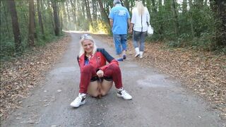 Pee And Poop As People Walk By