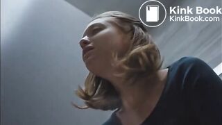 Woman shitting on the toilet - video 2