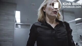 Woman shitting on the toilet - video 2