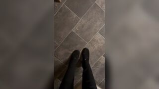 Women playing with overknee boots and shit