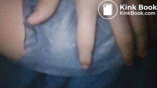 Petite girl diaper poo..