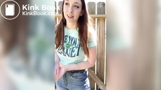 Messing diaper in the backyard..