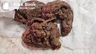 big nasty shit load plops out of phat pawg ass