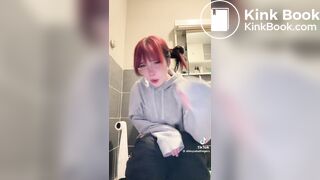 TT girl on the toilet