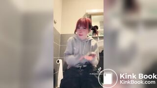 TT girl on the toilet