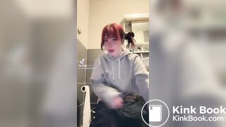 TT girl on the toilet