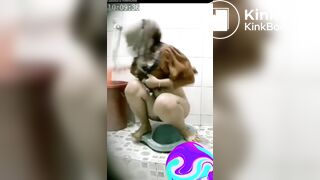Indonesian hijabi girl shitting rapidly