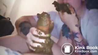 Hot scat blowjob