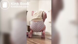 Cute blond shits panties