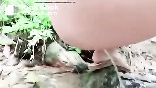 Girl poop piss stream