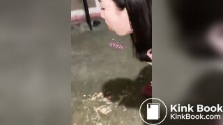 SCAT SLAVE eat public toilet shit - ... - puke