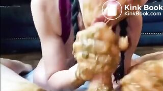 Scat fuck and blowjob