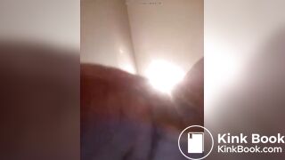 Black ebony poops big load