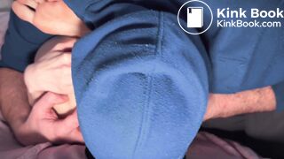 licks and sticks finger into slightly dirty hole