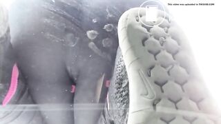 Poo on the windscreen of a car..