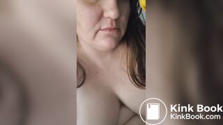 teen sucks her shitty dildo