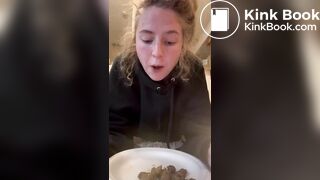 bored girl chews shit stg.1