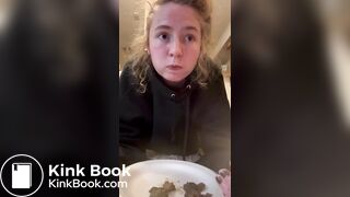 bored girl chews shit stg.1