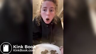 bored girl chews shit stg.1