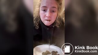 bored girl chews shit stg.1